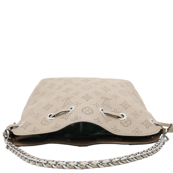 LOUIS VUITTON Bella Mahina Calf Leather Crossbody Bag Beige