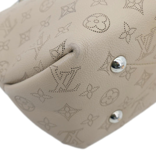 LOUIS VUITTON Bella Mahina Calf Leather Crossbody Bag Beige