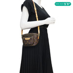 LOUIS VUITTON Mini Monogram Canvas Bumbag Brown
