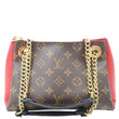LOUIS VUITTON Surene BB Monogram Canvas Shoulder Bag Red