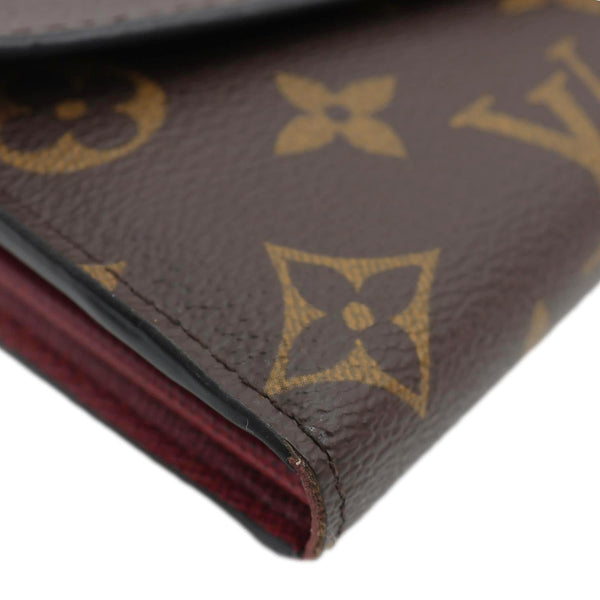 LOUIS VUITTON Sarah Monogram Canvas Wallet Red