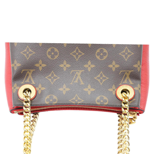 LOUIS VUITTON Surene BB Monogram Canvas Shoulder Bag Red