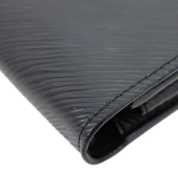 LOUIS VUITTON Twist Epi Leather Chain Wallet Shoulder Bag Black