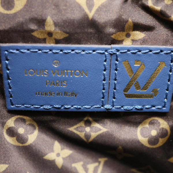 LOUIS VUITTON Speedy Pillow Bandouliere 25 Econyl Nylon Crossbody Bag Navy Blue