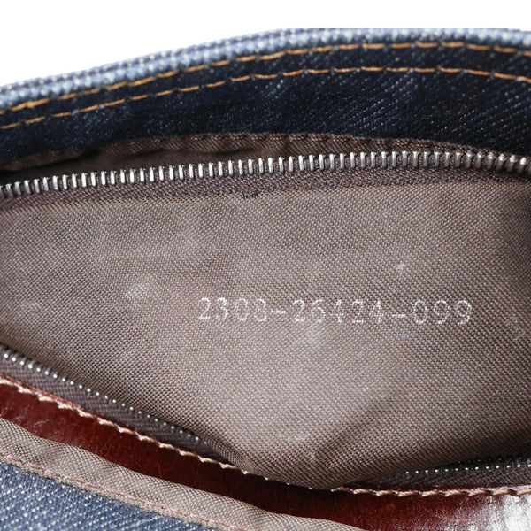 FENDI Denim Baguette Bag Blue