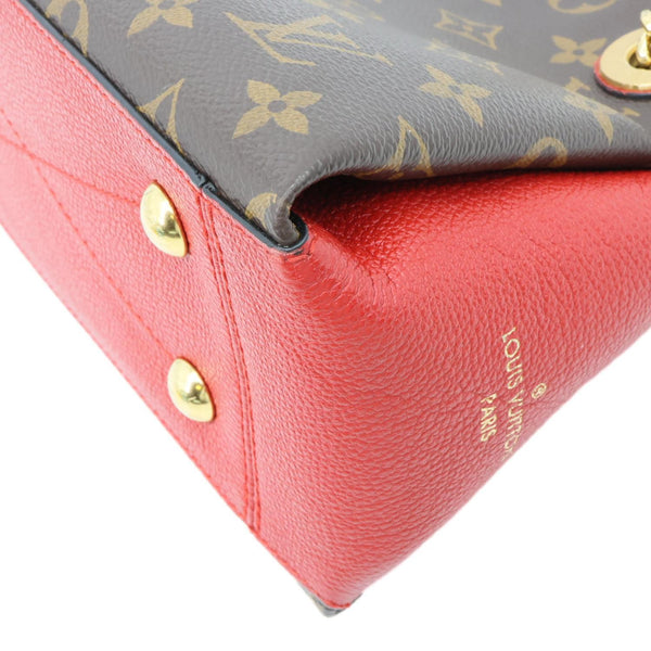 LOUIS VUITTON Surene BB Monogram Canvas Shoulder Bag Red