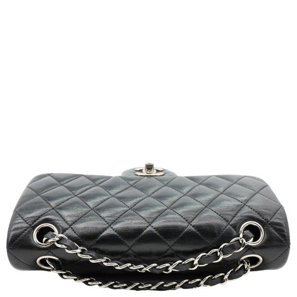 CHANEL Classic Double Flap Leather Shoulder Bag Black 18456520