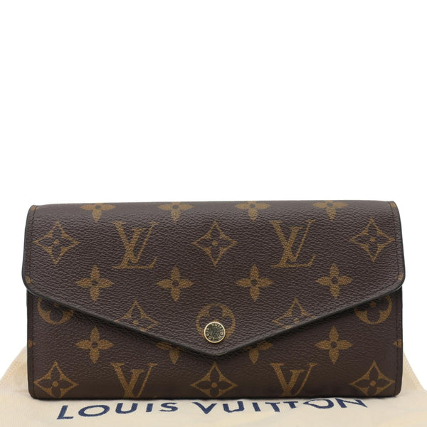 LOUIS VUITTON Sarah Monogram Canvas Wallet Red
