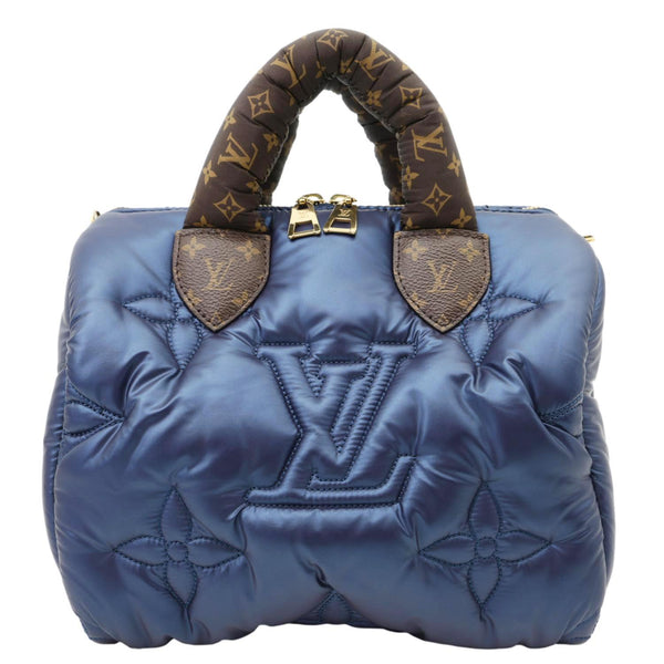 LOUIS VUITTON Speedy Pillow Bandouliere 25 Econyl Nylon Crossbody Bag Navy Blue
