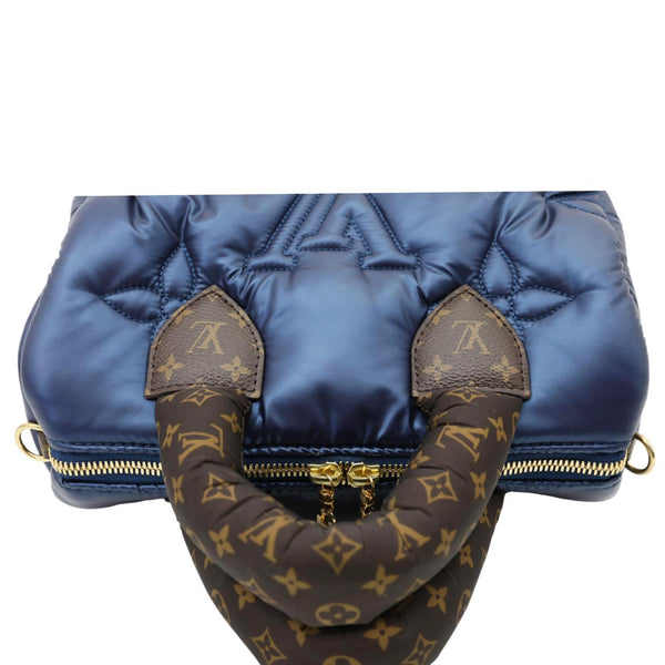 LOUIS VUITTON Speedy Pillow Bandouliere 25 Econyl Nylon Crossbody Bag Navy Blue