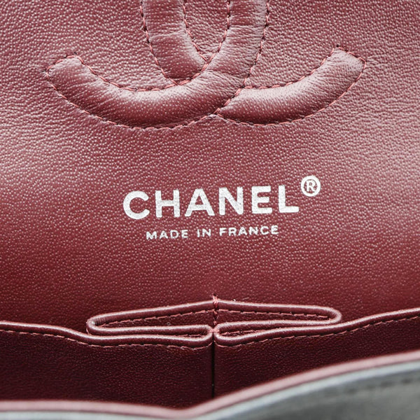 CHANEL Classic Double Flap Leather Shoulder Bag Black 18456520