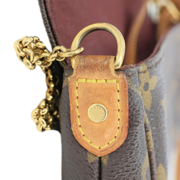 LOUIS VUITTON Favorite PM Monogram Canvas Shoulder Bag Brown