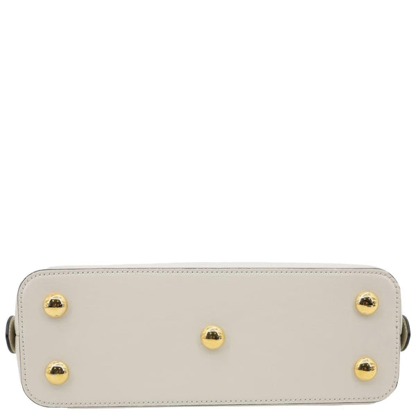 GUCCI Horsebit 1955 Small Leather Top Handle Bag White 621220