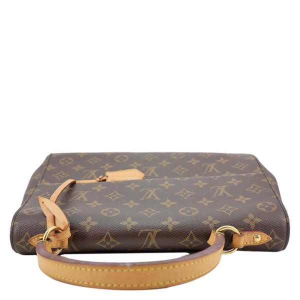 LOUIS VUITTON Cluny MM Monogram Canvas Crossbody Bag Brown
