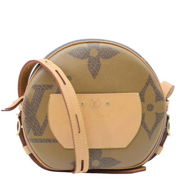 LOUIS VUITTON Boite Chapeau Souple Reverse Monogram Canvas Shoulder Bag Brown