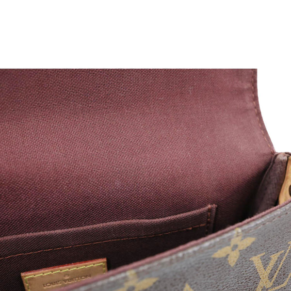 LOUIS VUITTON Favorite PM Monogram Canvas Shoulder Bag Brown