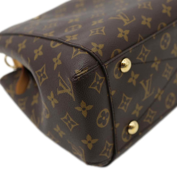 LOUIS VUITTON Montaigne MM Monogram Canvas Shoulder Bag Brown