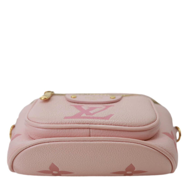 LOUIS VUITTON Mini Giant Monogram Empreinte Leather Bumbag Gradient Pink