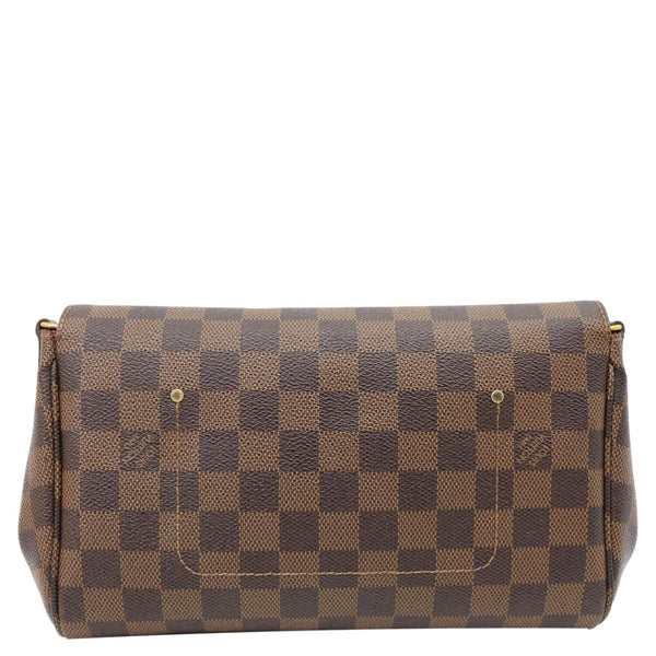 LOUIS VUITTON Favorite MM Damier Ebene Canvas Shoulder Bag Brown