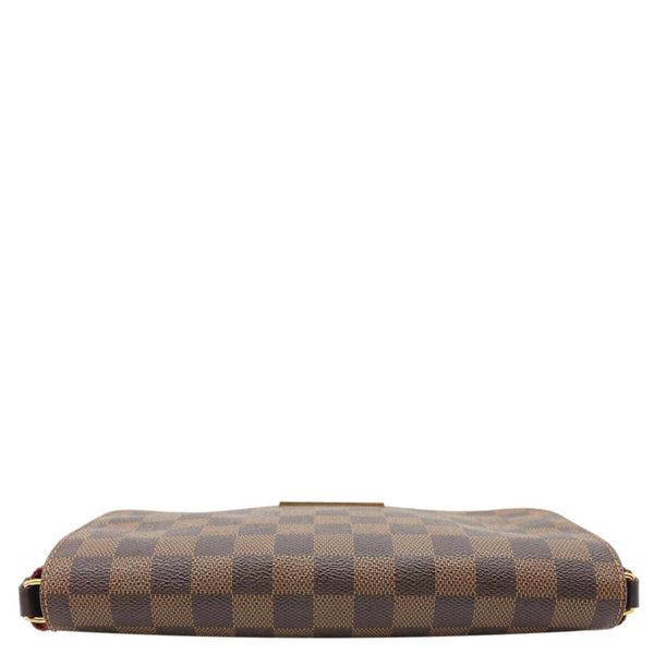 LOUIS VUITTON Favorite MM Damier Ebene Canvas Shoulder Bag Brown