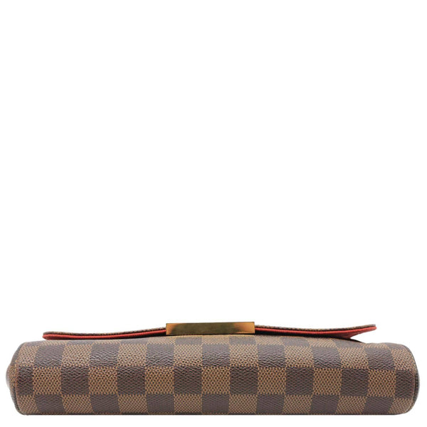 LOUIS VUITTON Favorite MM Damier Ebene Canvas Shoulder Bag Brown
