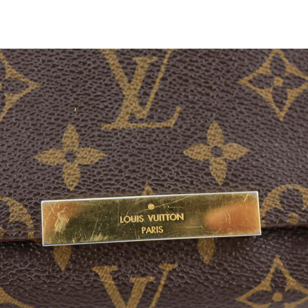 LOUIS VUITTON Favorite PM Monogram Canvas Shoulder Bag Brown