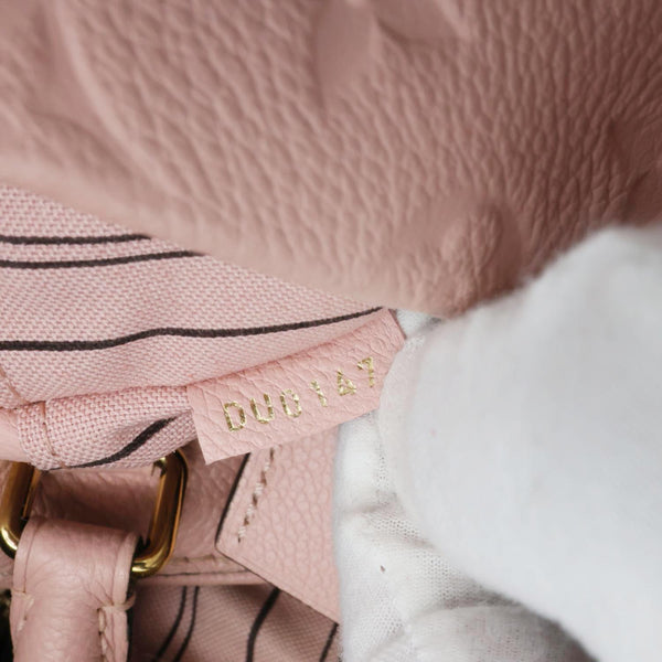 LOUIS VUITTON Speedy 20 Bandouliere Monogram Empreinte Crossbody Bag Pink