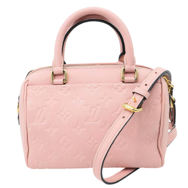 LOUIS VUITTON Speedy 20 Bandouliere Monogram Empreinte Crossbody Bag Pink
