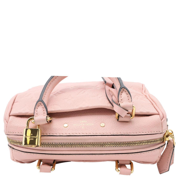 LOUIS VUITTON Speedy 20 Bandouliere Monogram Empreinte Crossbody Bag Pink