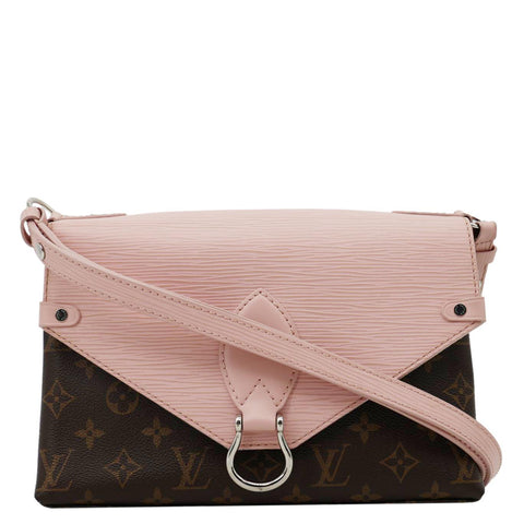 LOUIS VUITTON Saint Michel Monogram Epi Shoulder Bag Pink