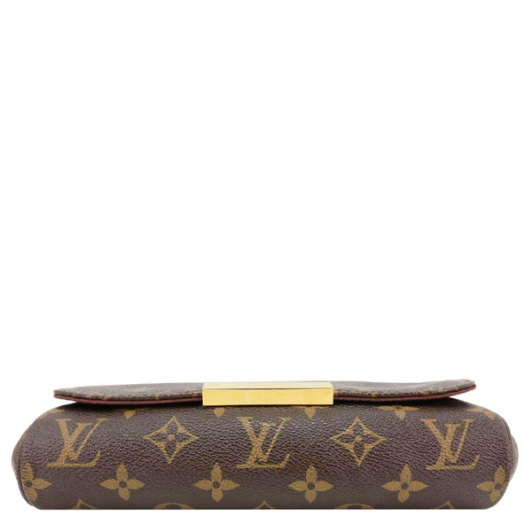 LOUIS VUITTON Favorite PM Monogram Canvas Shoulder Bag Brown