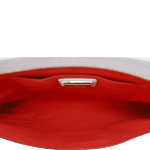 CHRISTIAN LOUBOUTIN LoubiPosh Spiked Leather Clutch Crossbody Bag White