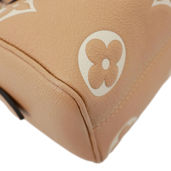 LOUIS VUITTON Speedy 20 Bandouliere Giant Monogram Empreinte Leather Shoulder Bag Arizona