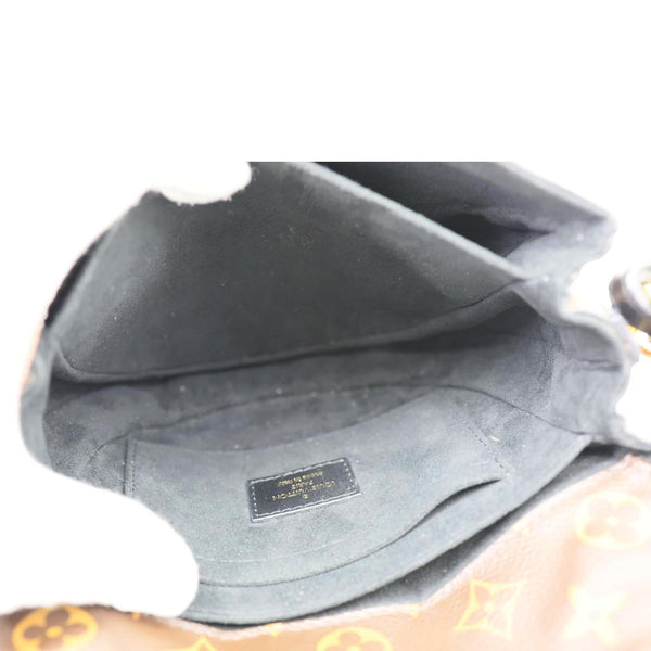 LOUIS VUITTON Chantilly Lock Reverse Monogram Canvas Shoulder Bag Black