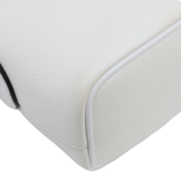 CHRISTIAN LOUBOUTIN Carasky Stud Mini Leather Bucket White