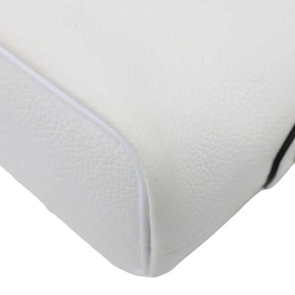 CHRISTIAN LOUBOUTIN Carasky Stud Mini Leather Bucket White