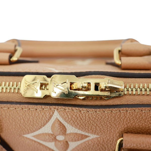 LOUIS VUITTON Speedy 20 Bandouliere Giant Monogram Empreinte Leather Shoulder Bag Arizona