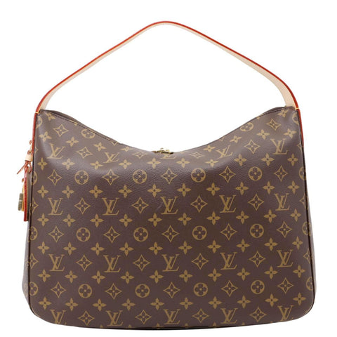 LOUIS VUITTON Slouchy MM Monogram Canvas Hobo Bag Brown