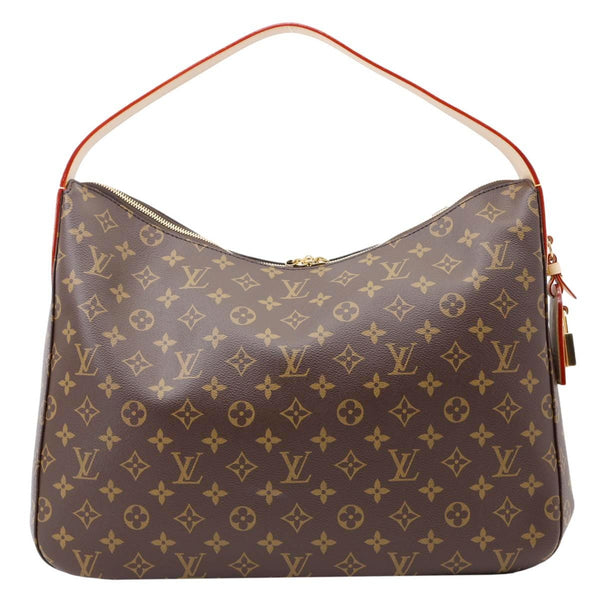 LOUIS VUITTON Slouchy MM Monogram Canvas Hobo Bag Brown