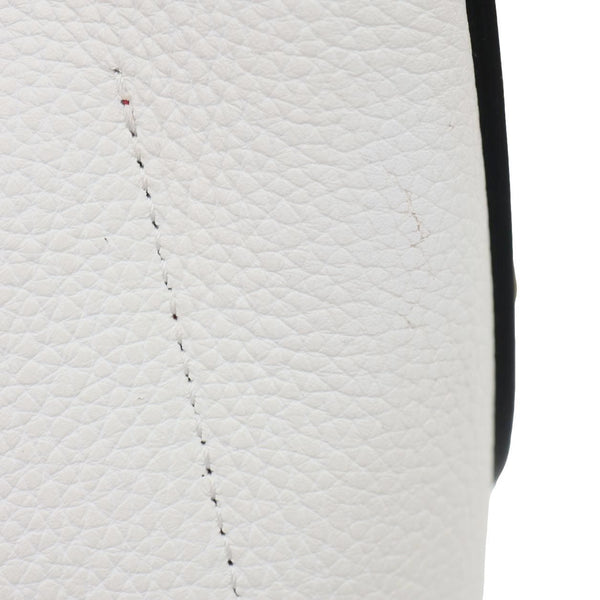 CHRISTIAN LOUBOUTIN Carasky Stud Mini Leather Bucket White
