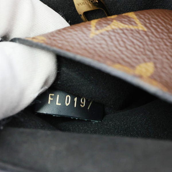 LOUIS VUITTON One Handle Flap MM Monogram Canvas Shoulder Bag Brown
