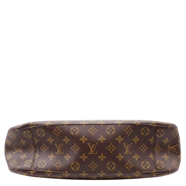 LOUIS VUITTON Slouchy MM Monogram Canvas Hobo Bag Brown