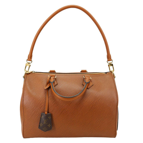 LOUIS VUITTON Speedy Soft 30 Epi Leather Hobo Bag Brown