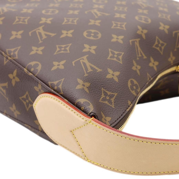 LOUIS VUITTON Slouchy MM Monogram Canvas Hobo Bag Brown