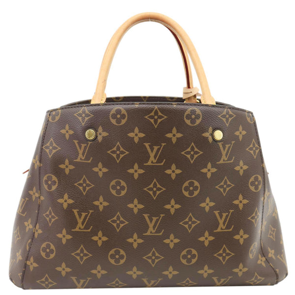 Louis Vuitton Montaigne MM Monogram Canvas Shoulder Bag Brown