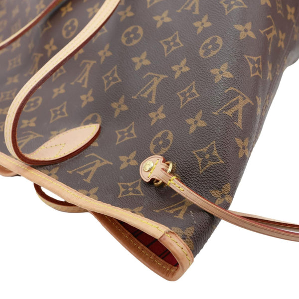 LOUIS VUITTON Neverfull MM Monogram Canvas Tote Bag Brown