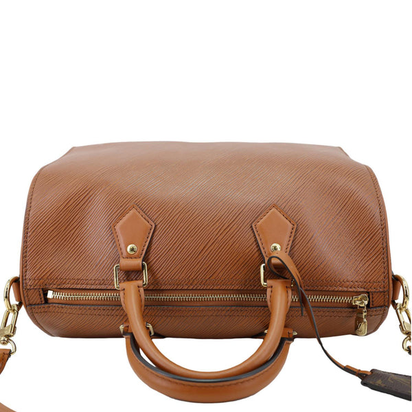 LOUIS VUITTON Speedy Soft 30 Epi Leather Hobo Bag Brown
