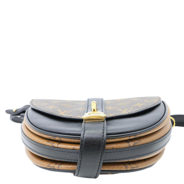 LOUIS VUITTON Chantilly Lock Reverse Monogram Canvas Shoulder Bag Black