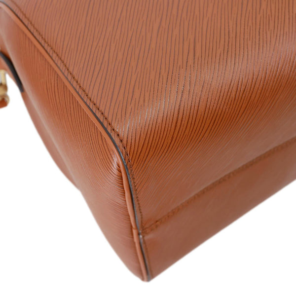 LOUIS VUITTON Speedy Soft 30 Epi Leather Hobo Bag Brown