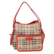 BURBERRY Canterbury Haymarket Check Canvas Tote Bag Beige